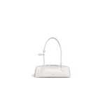 Alaia Le Teckel Medium Bag in Goatskin, Ivory | Shoulder & Crossbody Bags | Luxury Shoes 