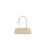 Alaia Le Teckel Medium Bag in Nubuck, Almond Green | Shoulder & Crossbody Bags | Luxury Shoes 