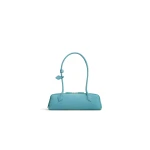 Alaia Le Teckel Medium Bag in Nubuck, Apatite | Shoulder & Crossbody Bags | Luxury Shoes 