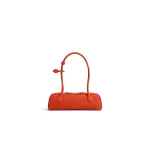 Alaia Le Teckel Medium Bag in Nubuck, Burnt Orange | Shoulder & Crossbody Bags | Luxury Shoes 