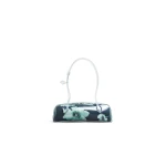 Alaia Le Teckel Medium Bag in Polyurethane and Flower Print, Black and Green | Shoulder & Crossbody Bags | Luxury Shoes 