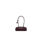 Alaia Le Teckel Small Bag in Leather, Garnet Red | Shoulder & Crossbody Bags | Luxury Shoes 