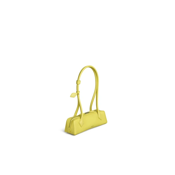 Alaia Le Teckel Small Bag in Leather, Lemon Yellow | Shoulder & Crossbody Bags | Luxury Shoes 