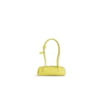 Alaia Le Teckel Small Bag in Leather, Lemon Yellow | Shoulder & Crossbody Bags | Luxury Shoes 