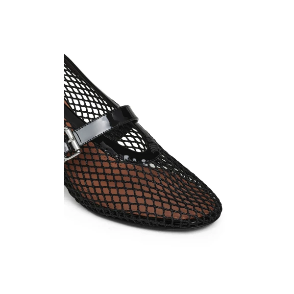 Alaia Mary Janes 55 in Fishnet, Black | Heels | Luxury Shoes 