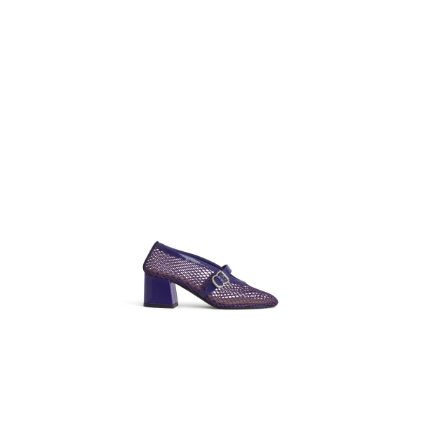 Mary Janes in Fishnet and Patent Leather, Iris