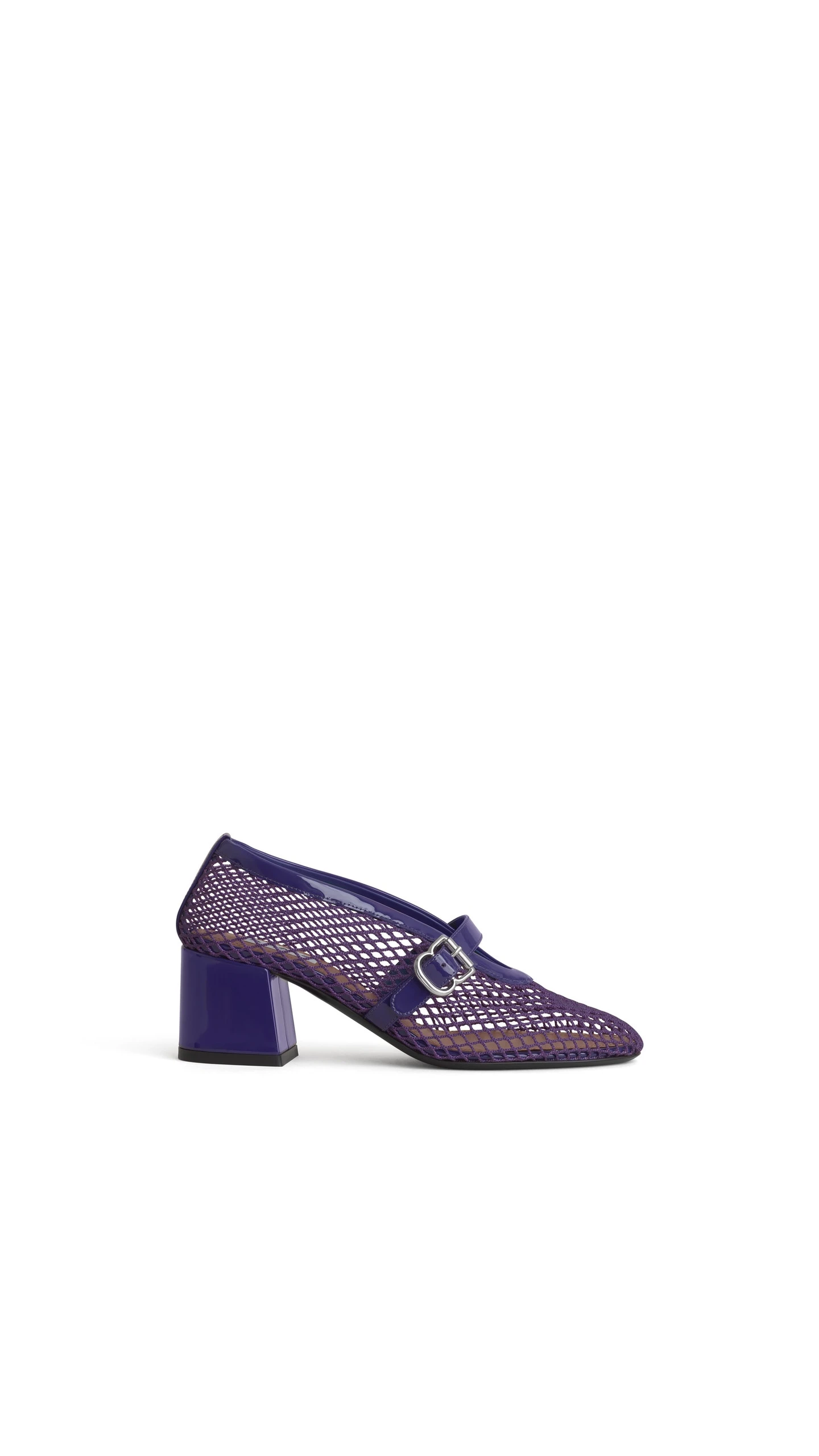 Alaia Mary Janes in Fishnet and Patent Leather, Iris Alaia Mary Janes in Fishnet and Patent Leather, Iris | Heels | Luxury Shoes