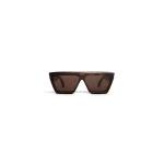 Alaia Mask Sunglasses in Havana and Brown | Sunglasses | Luxury Shoes 
