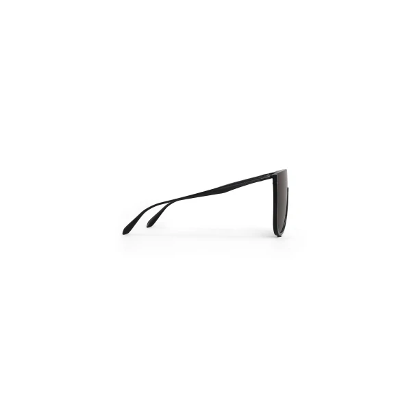 Alaia Mask Sunglasses in Metal, Black | Sunglasses | Luxury Shoes 