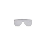 Alaia Mask Sunglasses in Metal, Silver | Sunglasses | Luxury Shoes 