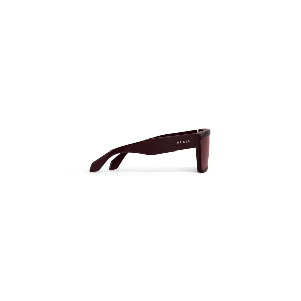 Alaia Mask Sunglasses in Red | Sunglasses | Luxury Shoes 