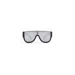 Alaia Mask Sunglasses in Silver and Black | Sunglasses | Luxury Shoes 