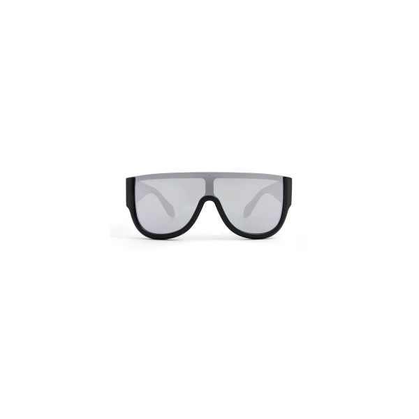 Alaia Mask Sunglasses in Silver and Black | Sunglasses | Luxury Shoes 