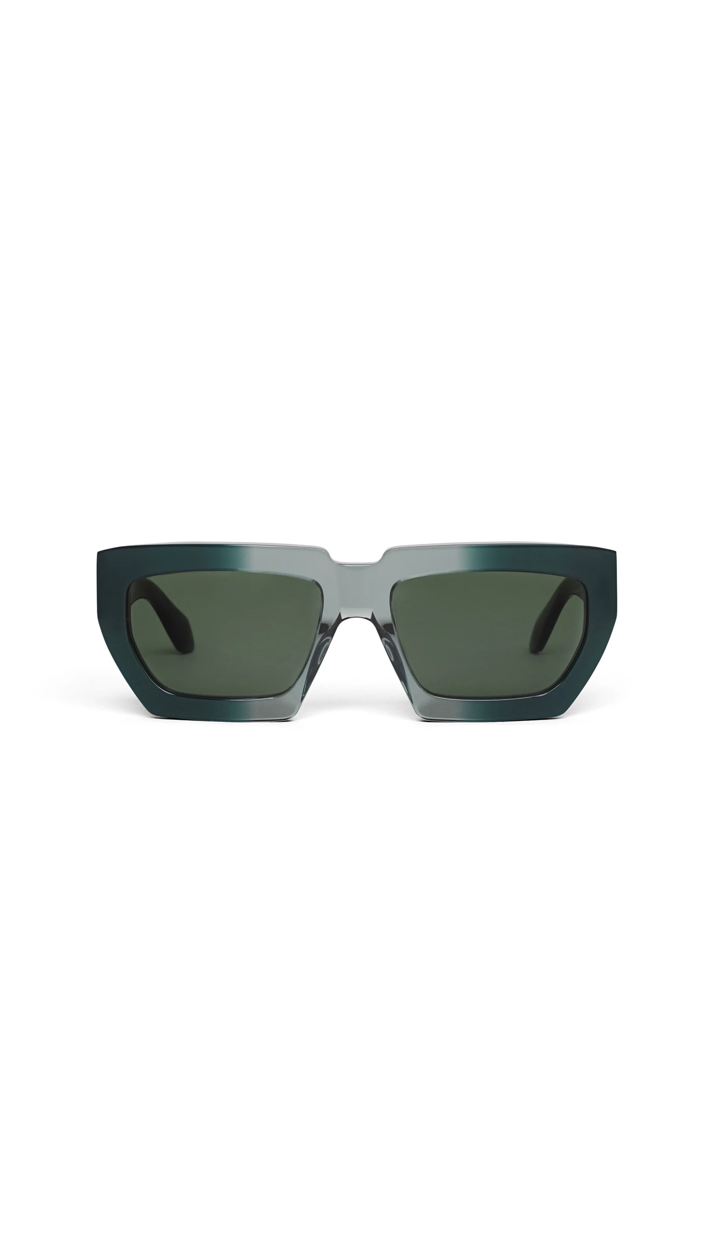 Alaia Melted Rectangular Sunglasses in Green Alaia Melted Rectangular Sunglasses in Green | Sunglasses | Luxury Shoes