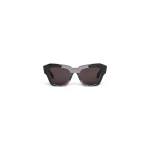 Alaia Melted Square Sunglasses in Black and Grey | Sunglasses | Luxury Shoes 