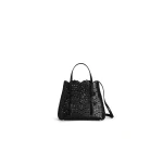 Alaia Mina 20 Bag in Perforated Vienne Calfskin, Black | Mini Bags | Luxury Shoes 