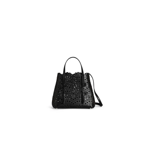 Mina 20 Bag in Perforated Vienne Calfskin, Black