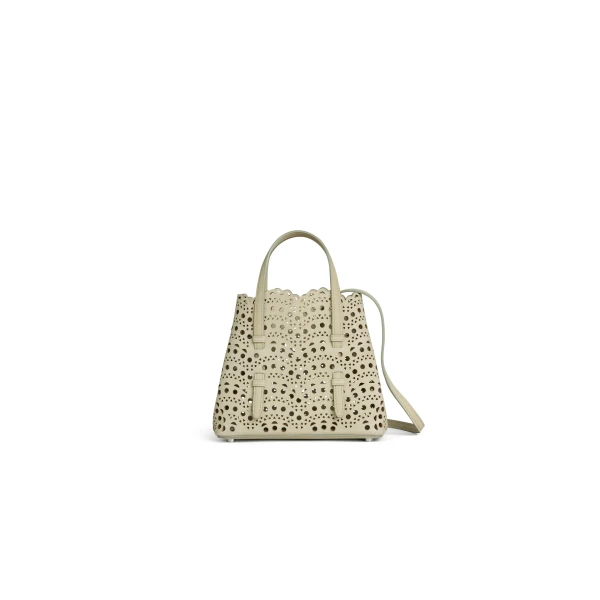 Mina 20 Bag in Perforated Vienne Nubuck, Almond Green