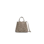 Alaia Mina 20 Bag in Perforated Vienne Nubuck, Mist | Mini Bags | Luxury Shoes 
