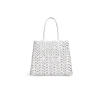 Alaia Mina 37 Bag in Perforated Vienne Calfskin, Off-white | Shoulder & Crossbody Bags | Luxury Shoes 