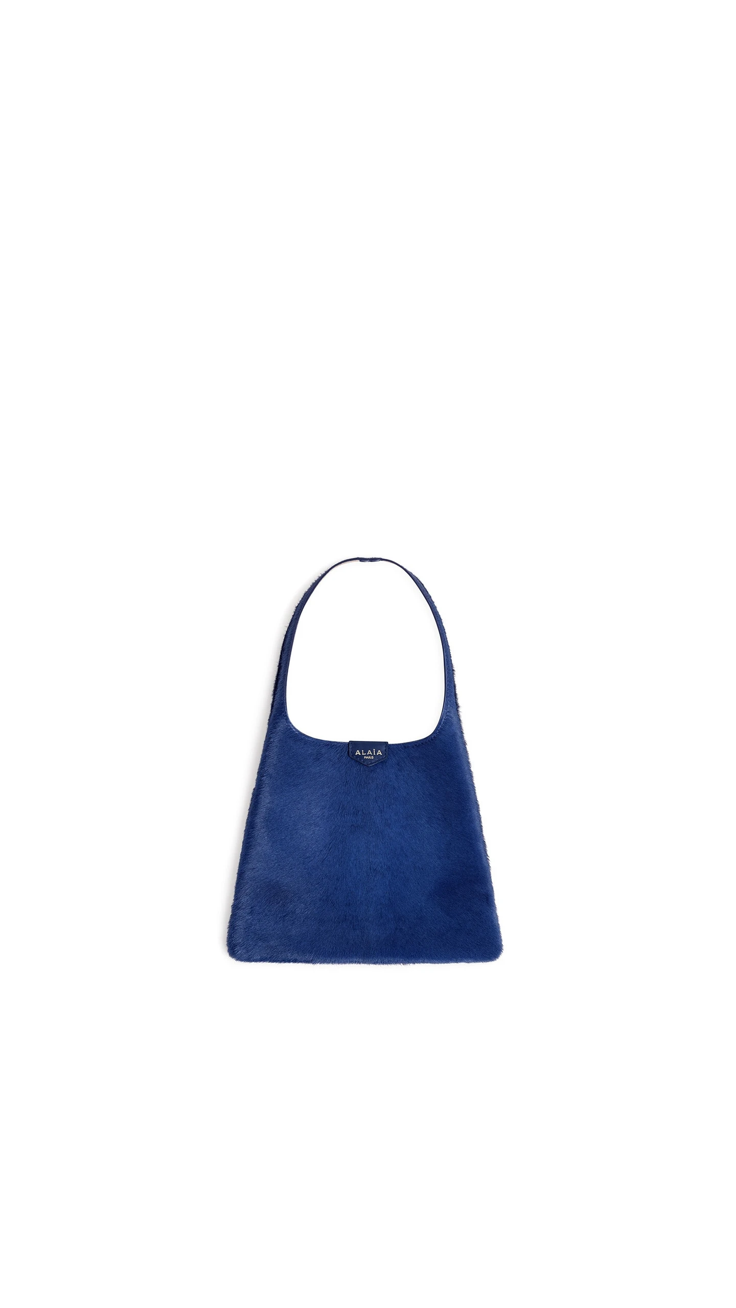Alaia Mini Hobo Bag in Haircalf, Blue Alaia Mini Hobo Bag in Haircalf, Blue | Mini Bags | Luxury Shoes
