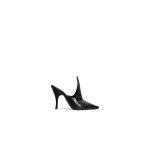 Alaia Mules in Crocodile Embossed Calfskin, Black | Mules | Luxury Shoes 