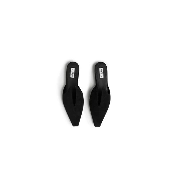 Alaia Mules in Suede, Black | Mules | Luxury Shoes 