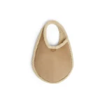 Alaia One Piece Hobo Bag in Merino Shearling, Camel | Shoulder & Crossbody Bags | Luxury Shoes 