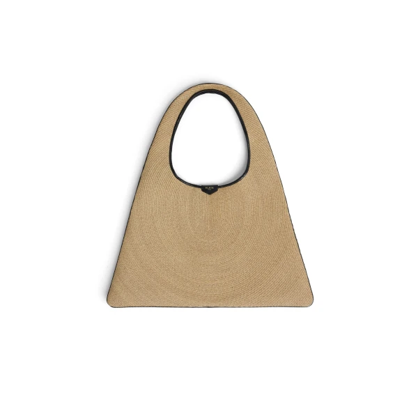 One Piece Hobo Bag in Paper Straw, Natural