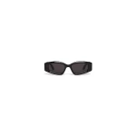 Alaia Oval Sunglasses in Black | Sunglasses | Luxury Shoes 