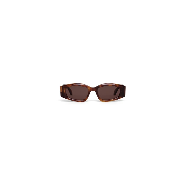 Oval Sunglasses in Dark Havana
