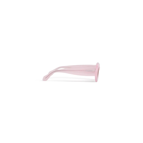 Alaia Oval Sunglasses in Pink and Brown | Sunglasses | Luxury Shoes 