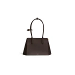 Alaia Prisme Bag in Calfskin, Smoke Brown | Shoulder & Crossbody Bags | Luxury Shoes 