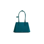 Alaia Prisme Bag in Suede, China Blue | Shoulder & Crossbody Bags | Luxury Shoes 