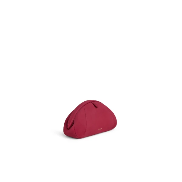 Alaia Purse Small Clutch in Suede, Carmine | Clutch Bags | Luxury Shoes 