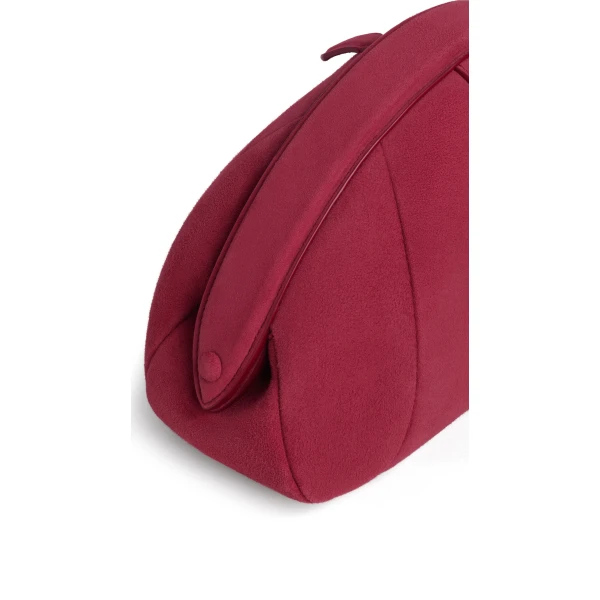 Alaia Purse Small Clutch in Suede, Carmine | Clutch Bags | Luxury Shoes 