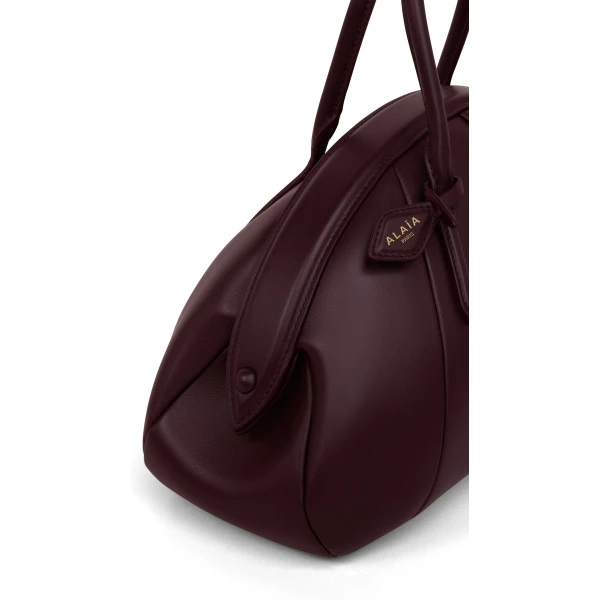 Alaia Purse Top Handle Bag in Calfskin, Bordeaux | Totes & Top-Handle Bags | Luxury Shoes 