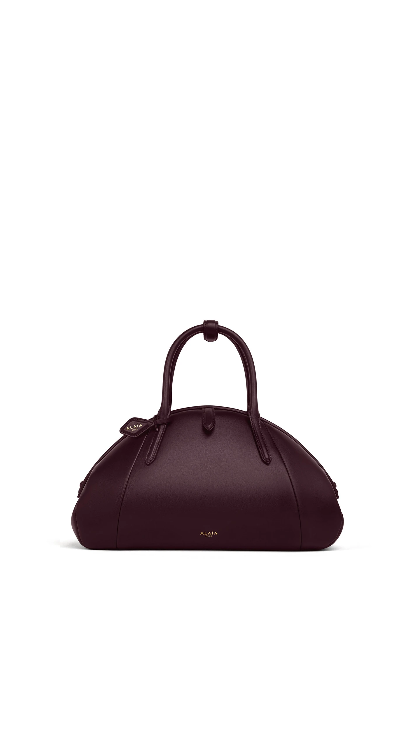 Alaia Purse Top Handle Bag in Calfskin, Bordeaux Alaia Purse Top Handle Bag in Calfskin, Bordeaux | Totes & Top-Handle Bags | Luxury Shoes