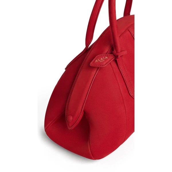 Alaia Purse Top Handle Bag in Nubuck, Bright Red | Totes & Top-Handle Bags | Luxury Shoes 
