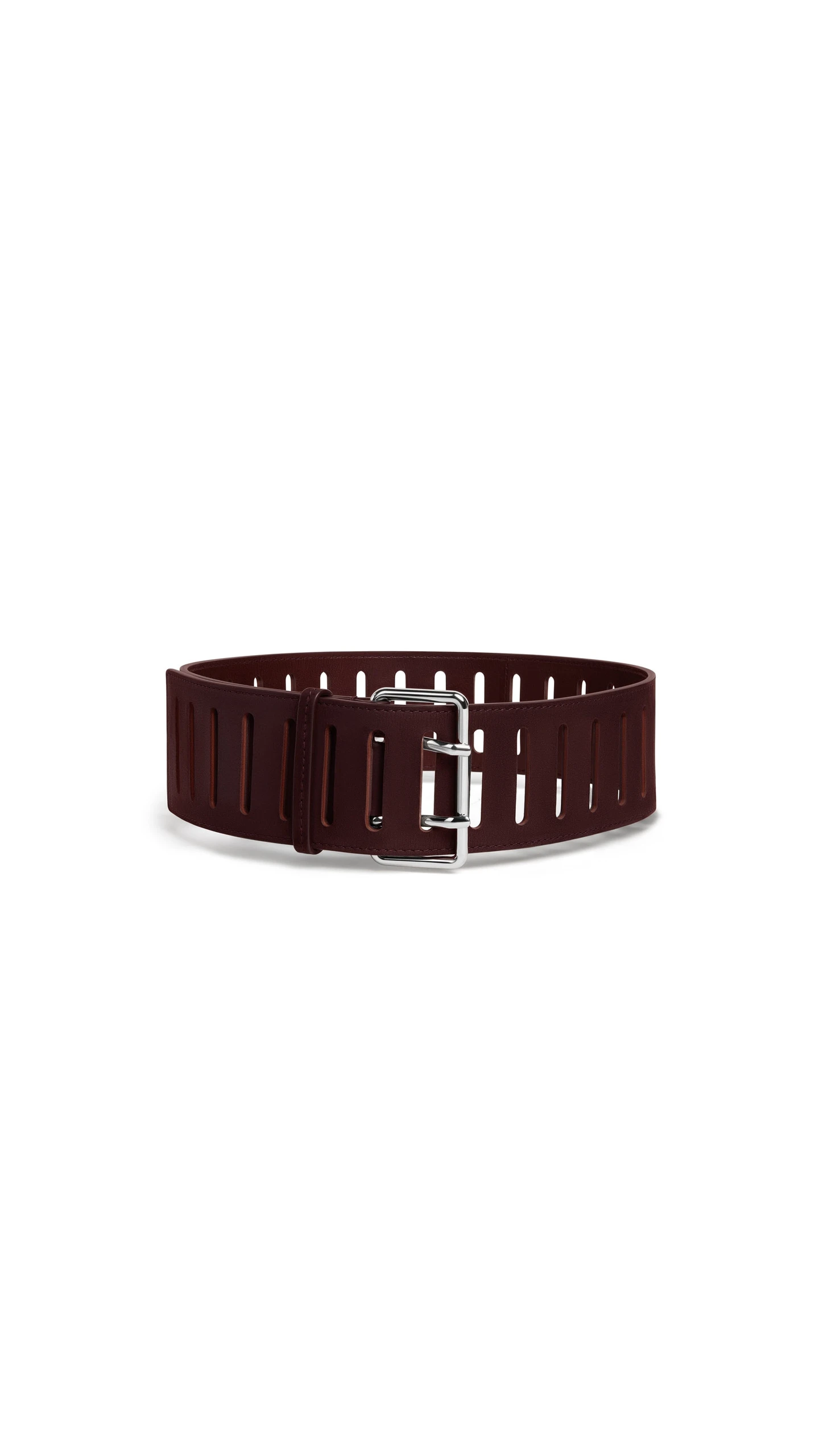 Alaia Rectangular Large Belt in Nubuck, Bordeaux Alaia Rectangular Large Belt in Nubuck, Bordeaux | Belts | Luxury Shoes