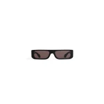 Alaia Rectangular Mask Sunglasses in Black, Sleek Frame | Sunglasses | Luxury Shoes 