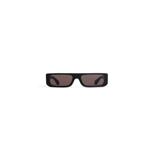 Alaia Rectangular Mask Sunglasses in Black, Sleek Frame | Sunglasses | Luxury Shoes 