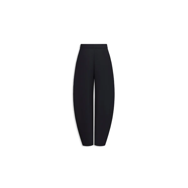 Alaia Round Tailored Pants in Black | Tailored pants | Luxury Shoes 