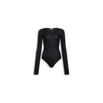 Alaia Second-Skin Cashmere Bodysuit in Black | Bodysuit | Luxury Shoes 