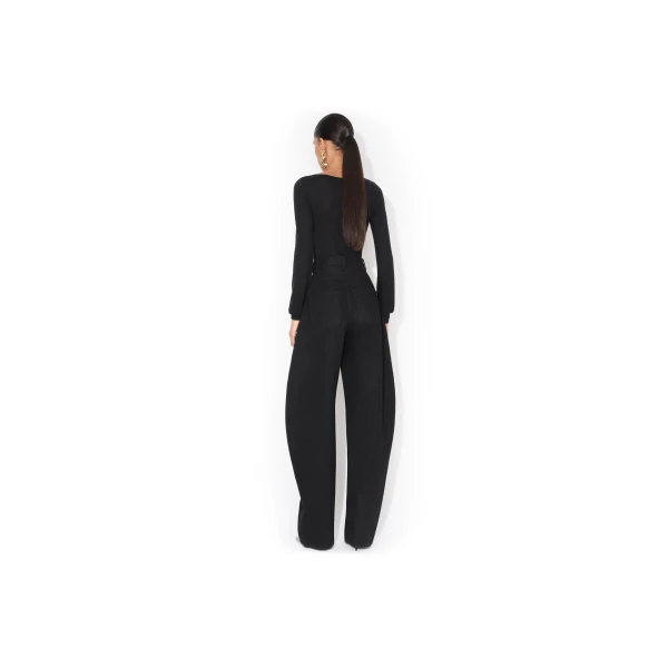 Alaia Second-Skin Cashmere Bodysuit in Black | Bodysuit | Luxury Shoes 