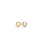Alaia Small Spiral Hoops in Gold | Earrings | Luxury Shoes 
