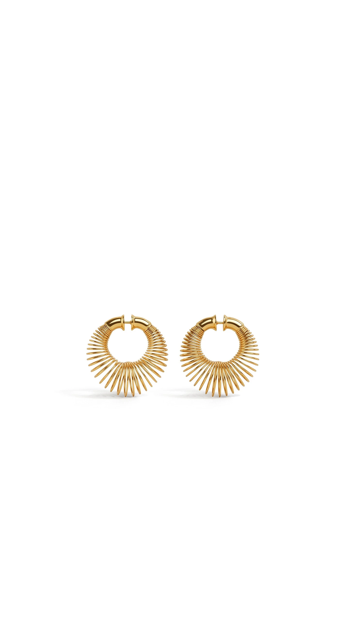 Alaia Small Spiral Hoops in Gold Alaia Small Spiral Hoops in Gold | Earrings | Luxury Shoes