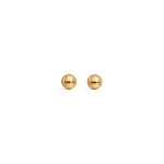 Alaia Sphere Earrings in Gold | Earrings | Luxury Shoes 