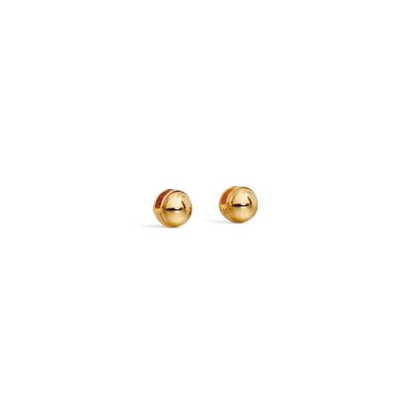Alaia Sphere Earrings in Gold | Earrings | Luxury Shoes 