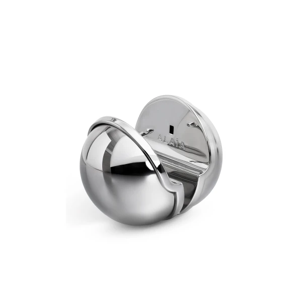Alaia Sphere Earrings in Silver | Earrings | Luxury Shoes 